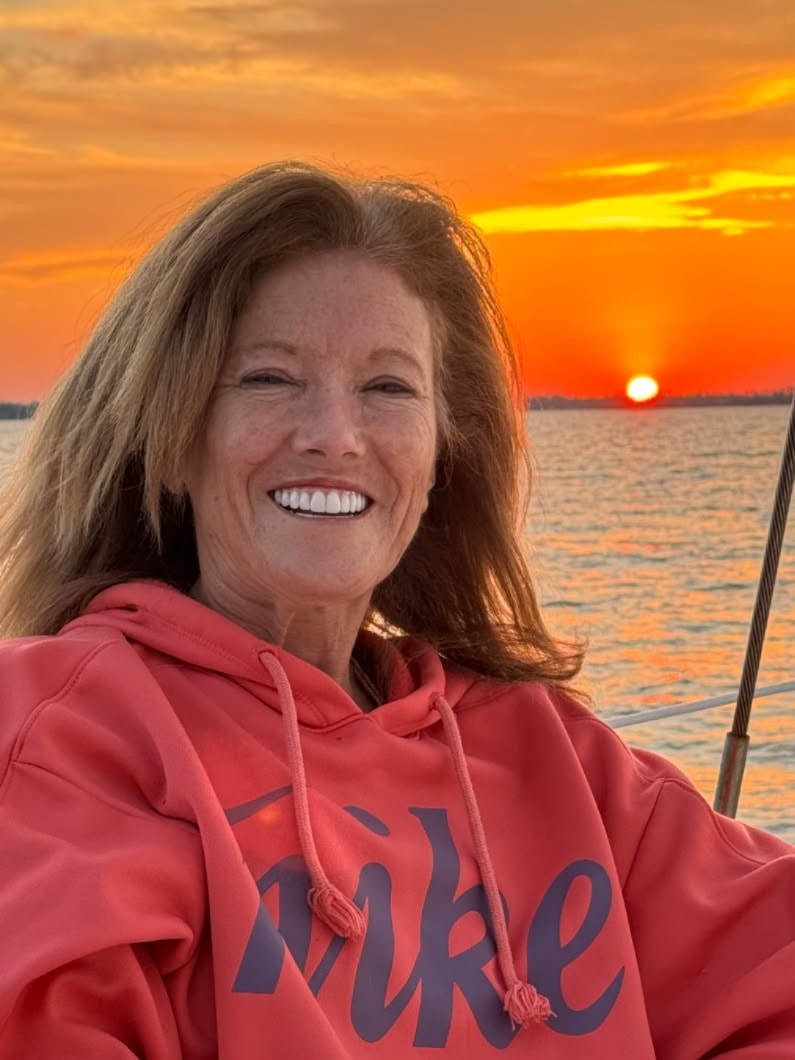 Guest enjoying a sunset sail on the St. John's River